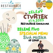 Zelený čtvrtek v restauraci Sokolovna