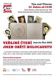 Veřejné čtení jmen obětí holocaustu