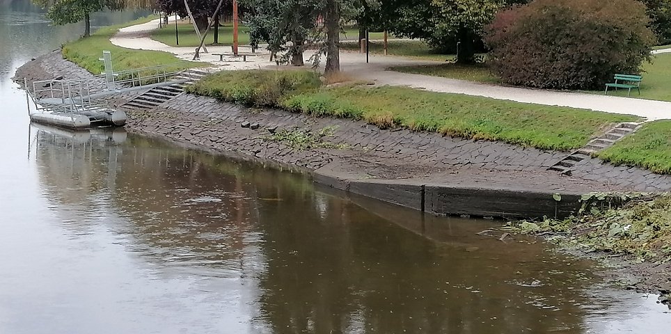Plánované snížení hladiny vody